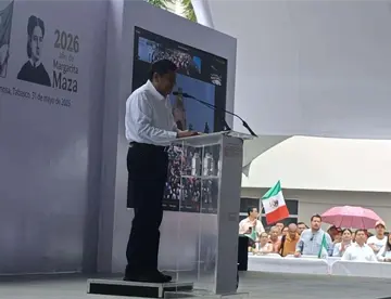 Nuestra soberanía no se negocia: May respalda a la presidenta desde Tabasco