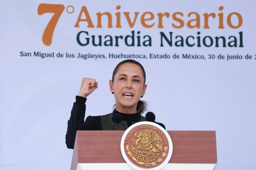 Sheinbaum destaca reducción del 46% en homicidios al celebrar 7 años de la GN