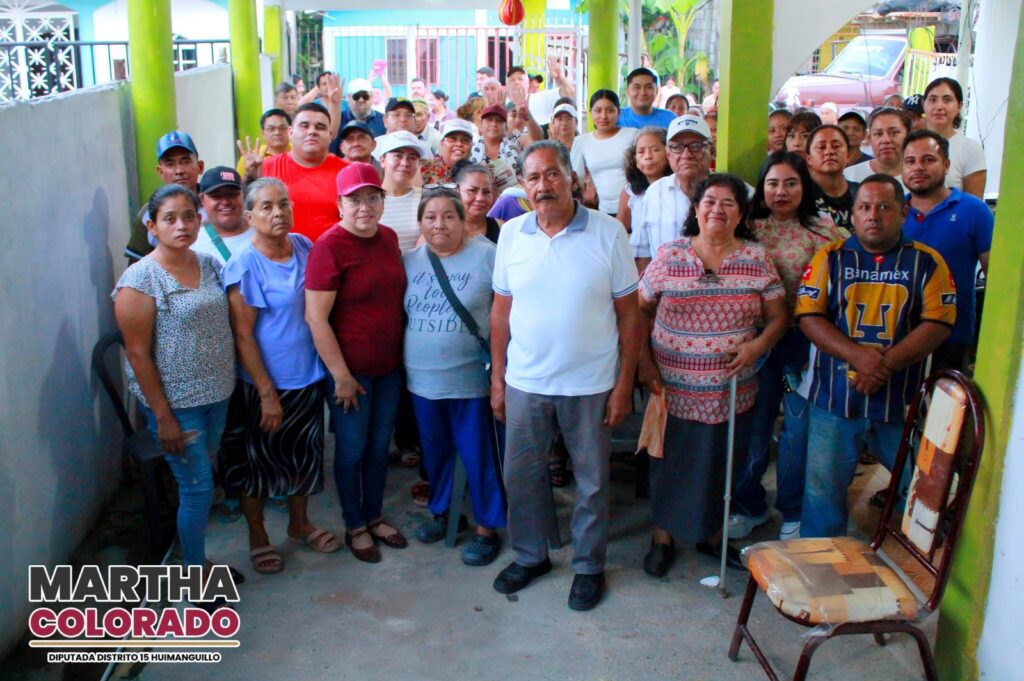 Martha Colorado fortalece diálogo con habitantes de Huimanguillo