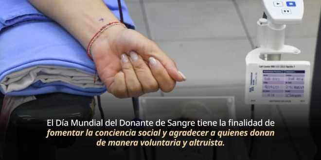 Una sola donación de sangre puede salvar hasta tres vidas