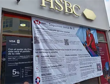 Cierra sucursal de HSBC en Zona Luz de Villahermosa