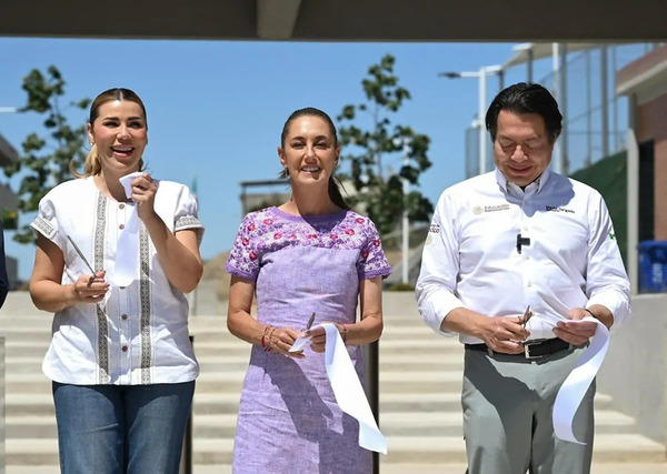 Sheinbaum inaugura nuevo CBTIS en Tijuana