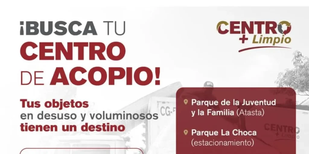 Programa Centro +Limpio facilita eliminación de objetos voluminosos