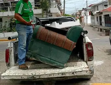 Recolectan 23 toneladas de objetos voluminosos durante campaña Centro + Limpio