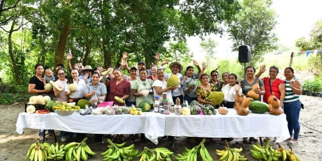 Javier May supervisa Sembrando Vida en Jalpa de Méndez