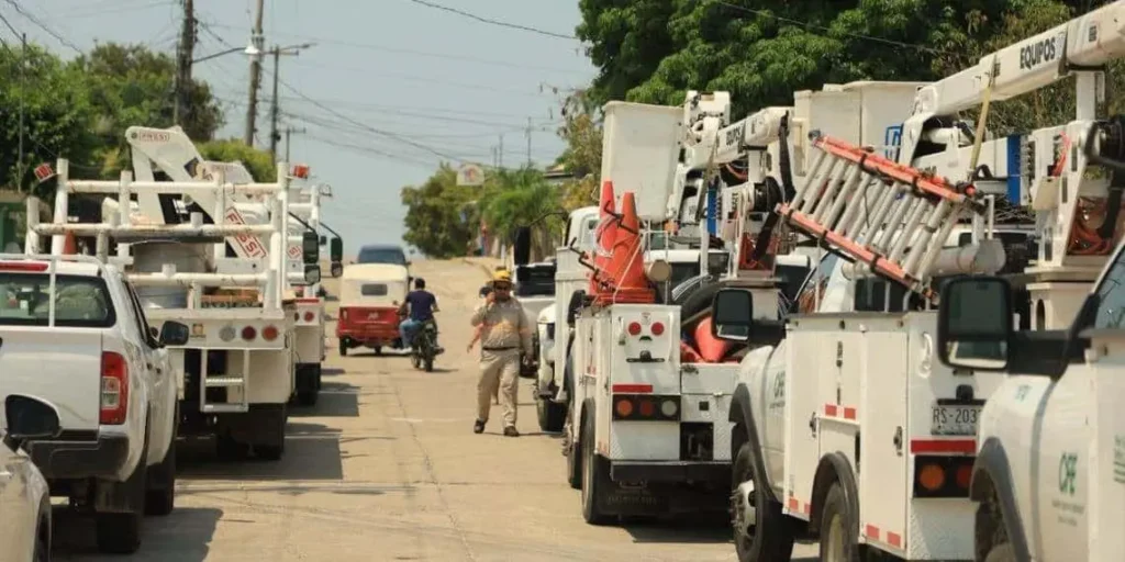 Mantenimiento de la red eléctrica al 93%