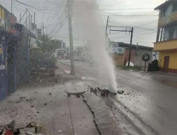 Reporta SAS que fuga de agua en línea de la Carrizal I se debió a mala calidad de tubería