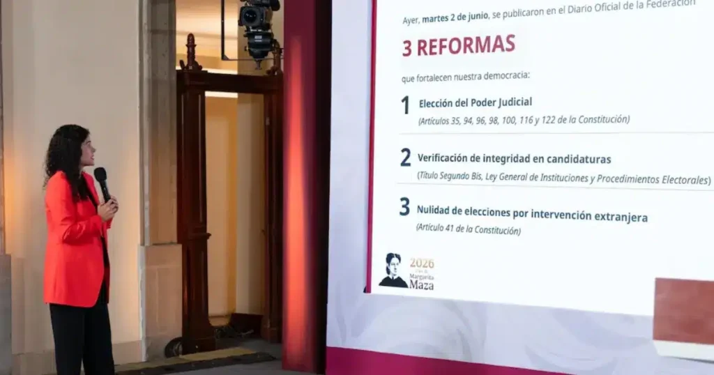 Entra en vigor la reforma judicial en México; gobierno detalla cambios para futuras elecciones del Poder Judicial