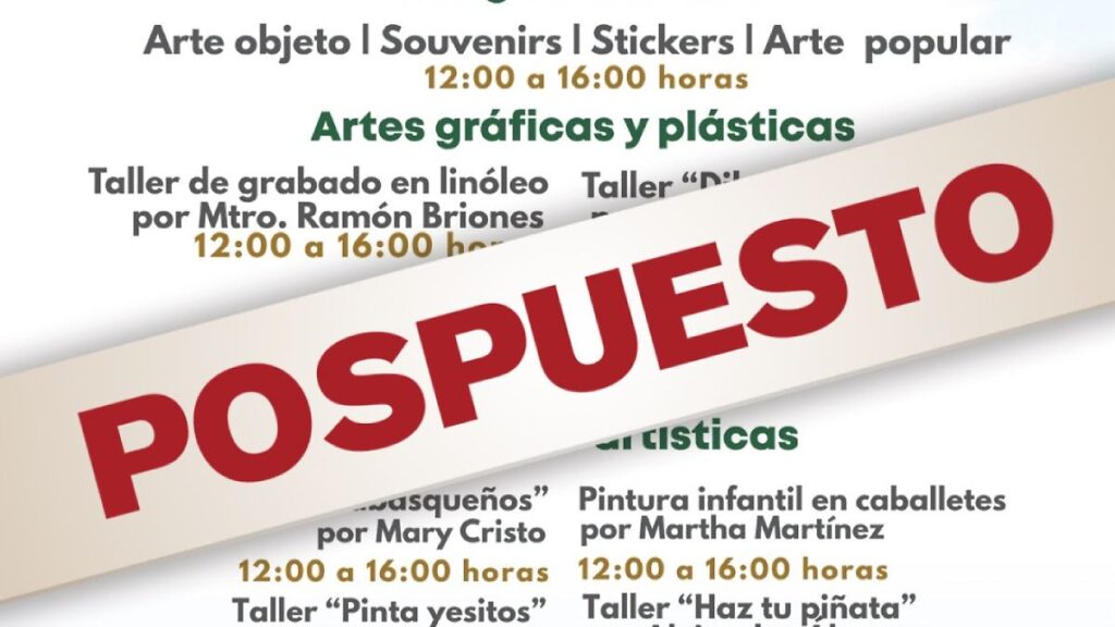 Escalinatas del Arte y Merca Móvil pospuestos ante pronósticos de lluvias intensas en Tabasco