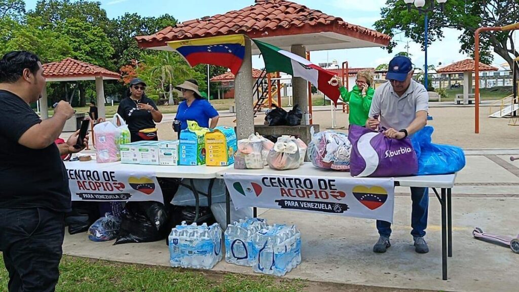 Centro de acopio para ayudar a Venezuela tuvo buena respuesta de tabasqueños