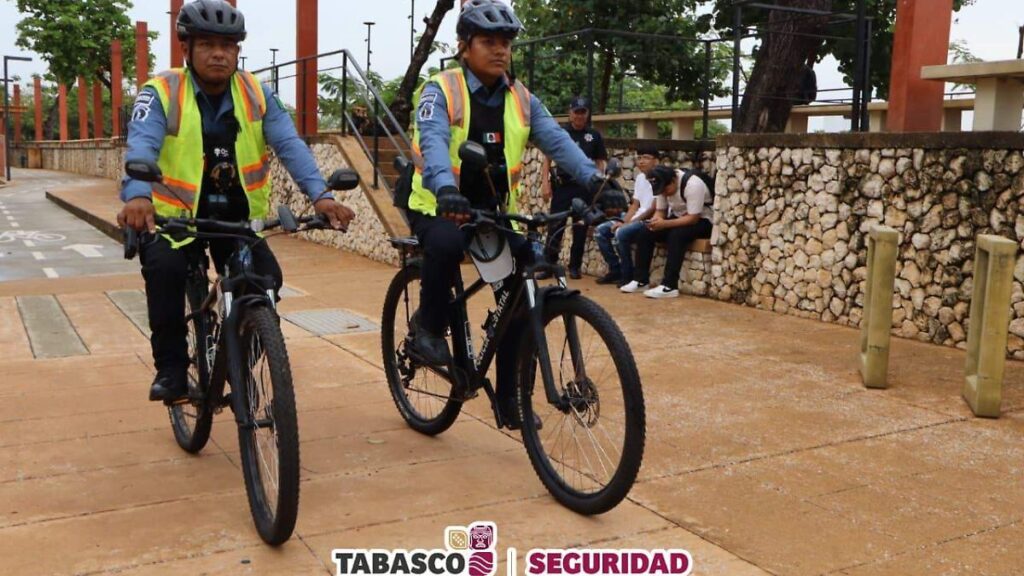 Arranca Bici Patrullaje en el Malecón de Villahermosa