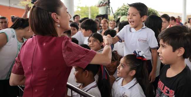 Siempre voy a estar pendiente de las niñas y niños: Sheinbaum