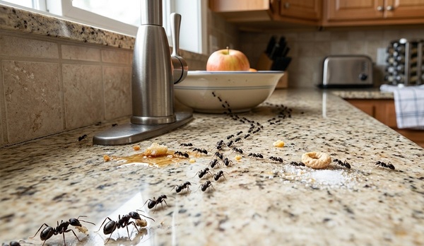 Hormigas en la cocina pueden alertar sobre problemas de higiene o infestaciones