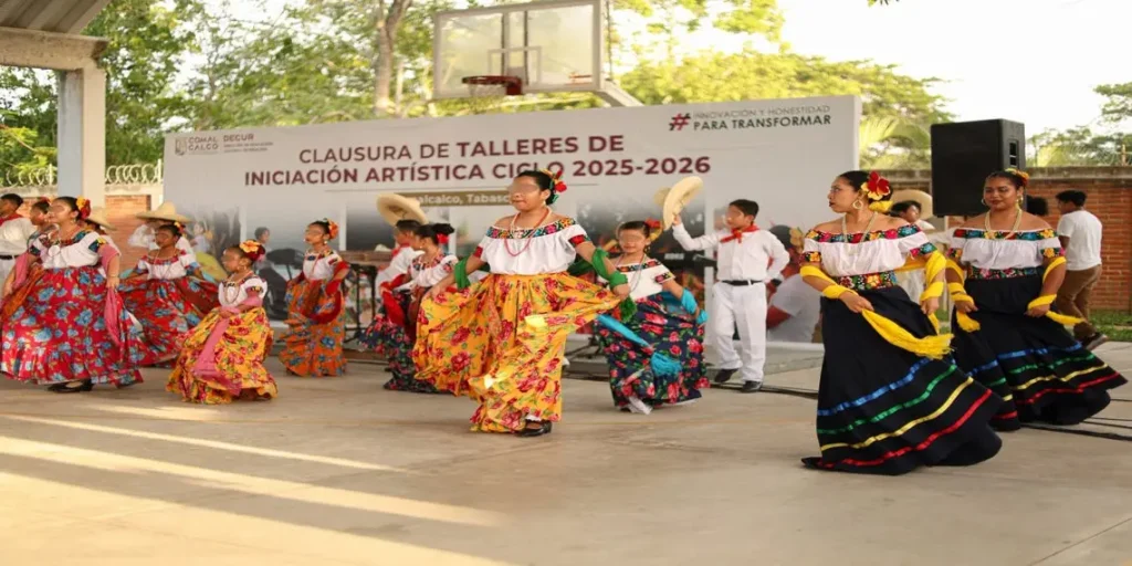 Concluyen con éxito los Talleres Culturales en Comalcalco; 766 alumnas y alumnos fortalecen el arte y la identidad del municipio