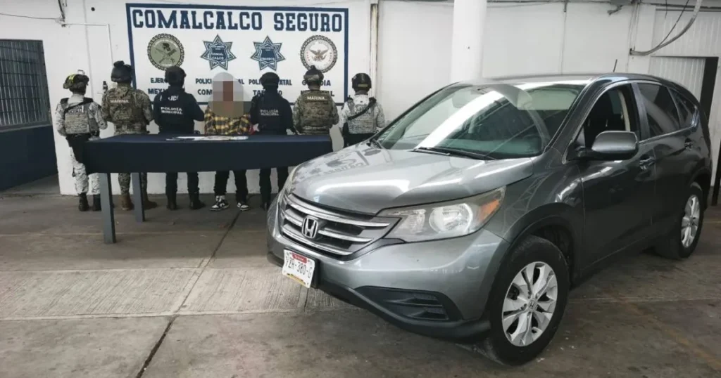 Capturan a presunto infractor armado en Comalcalco
