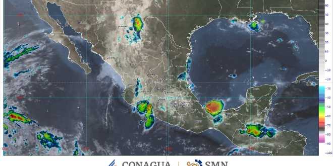 Se prevén lluvias de fuertes a muy fuertes en 25 estados de México