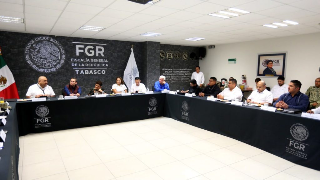 Se reúne Gabinete de Seguridad de Tabasco con la Fiscal General de la República, Ernestina Godoy Ramos