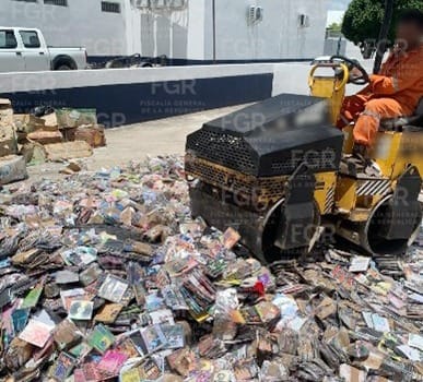 FGR destruye más de 82 kilos de droga y 33 mil objetos vinculados a delitos en Tabasco