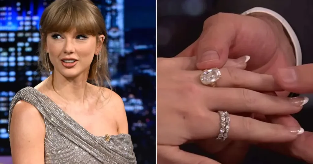 Anillo de compromiso de Taylor Swift sorprende por su diseño