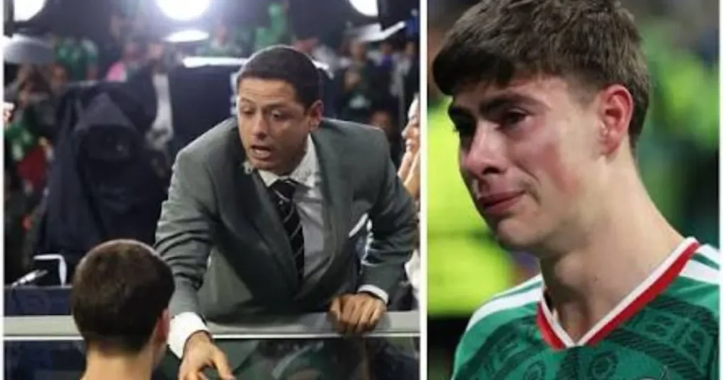 Chicharito consuela a la ‘Hormiga’ González tras la eliminación de México en el Mundial 2026