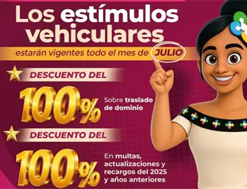 Amplía Secretaría de Administración y Finanzas Programa de Estímulos Vehiculares para todo julio