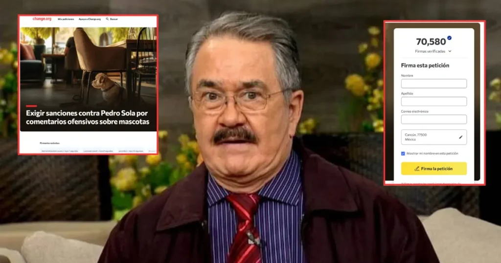 Juntan firmas para que Pedro Sola sea sancionado por comentarios sobre violencia animal