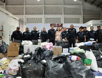 Personal de la SSPC Tabasco se suma a campaña humanitaria en apoyo a damnificados por sismos en Venezuela