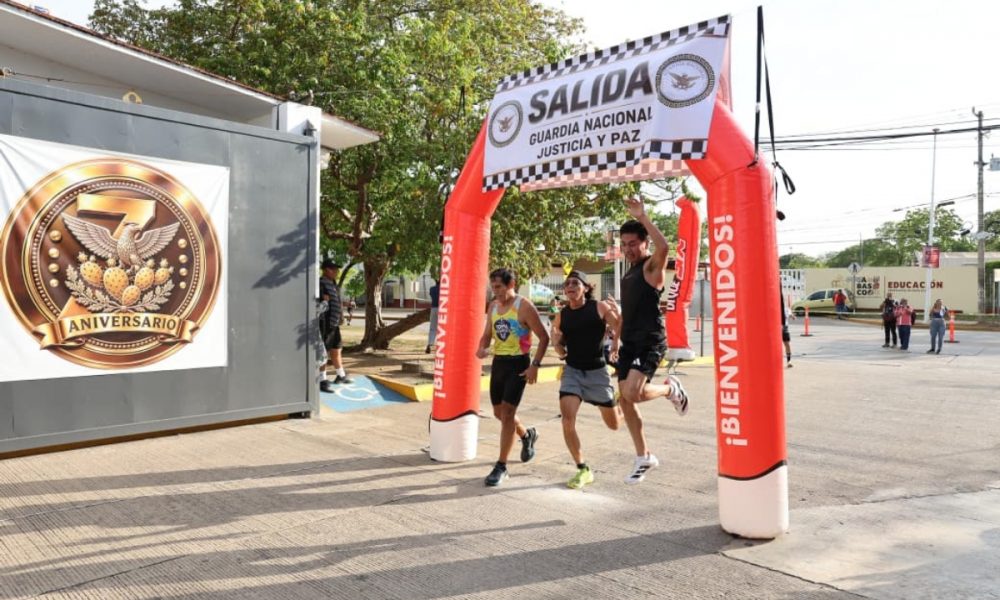 Guardia Nacional celebra su aniversario con carrera “Ponte en Guardia” en Tabasco