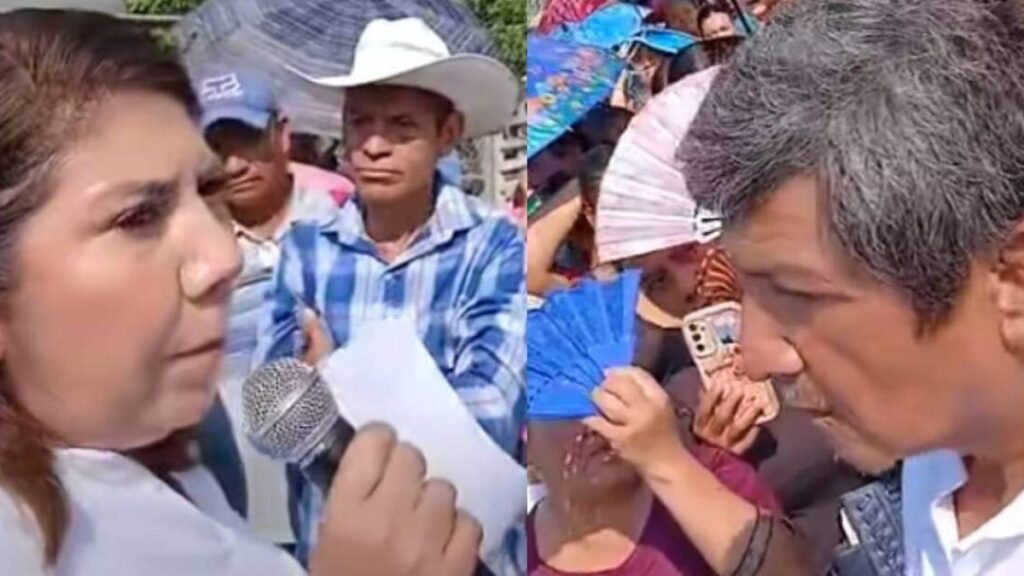 Alcaldesa de Huimanguillo, Mari Velázquez, encara a abuelito: “Usted va de salida”