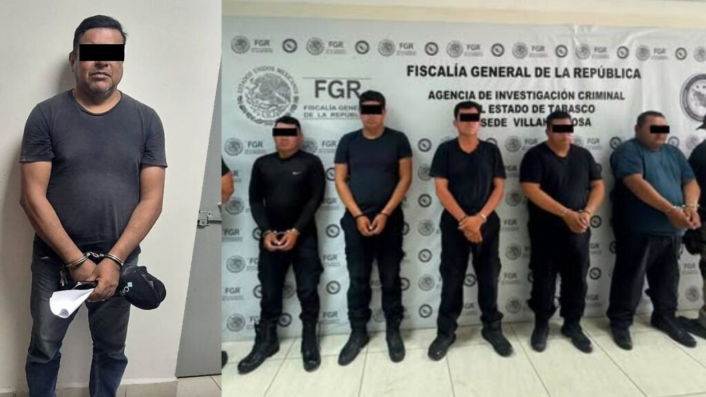 Seis funcionarios de la SSPC detenidos por presunto secuestro y extorsión en Villahermosa