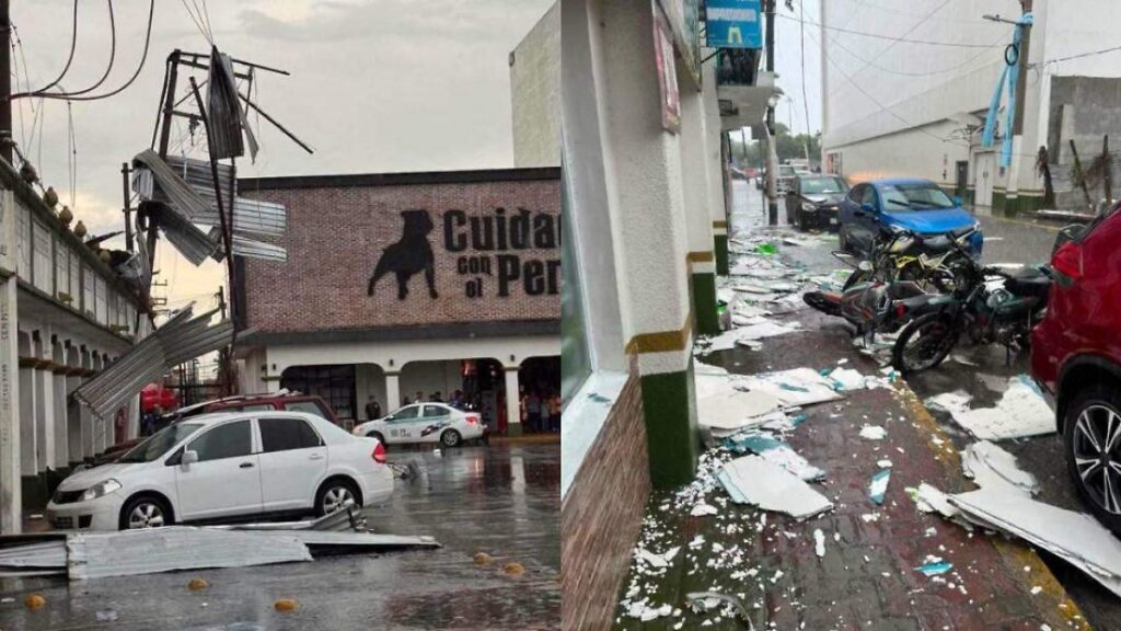 Torrencial aguacero vuela láminas y deja a oscuras zonas de Cárdenas