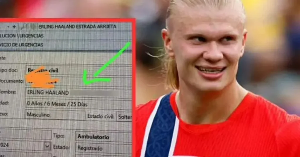 Niño colombiano se llama Erling Haaland y su historia resurge por el Mundial 2026