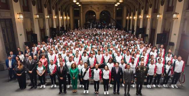 Abanderan a delegación mexicana que participará en los xxv Juegos Centroamericanos y del Caribe