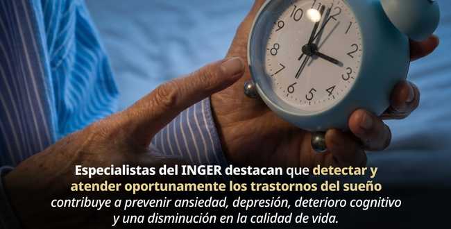 Piden no normalizar los trastornos del sueño en la vejez
