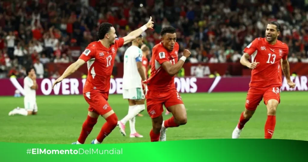 Suiza a Octavos de Final, derrota 2-0 a Argelia