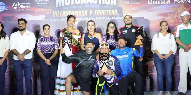 Clausuran con éxito la Gran Carrera Motonáutica ’50 Leguas del Grijalva’