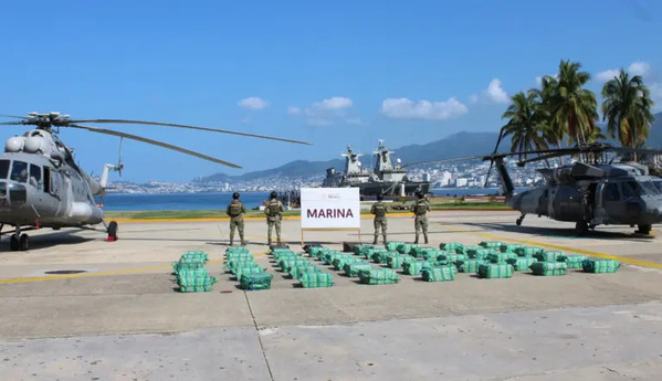 Marina asegura 1.9 toneladas de cocaína en Guerrero