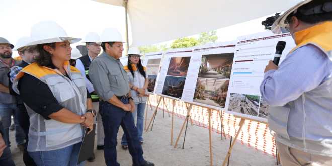 Supervisa Javier May avances del nuevo Centro de Convenciones