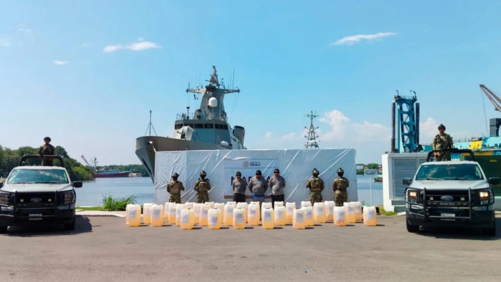 Marina asegura 4.4 toneladas de cocaína en costas de Oaxaca y Chiapas