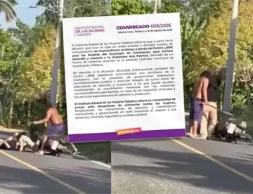 IEM informa que ya ofreció acompañamiento jurídico, atención y protección a mujer golpeada en Cunduacán