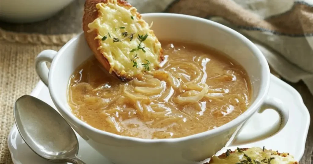 Sopa de cebolla de Francia: sabor e identidad