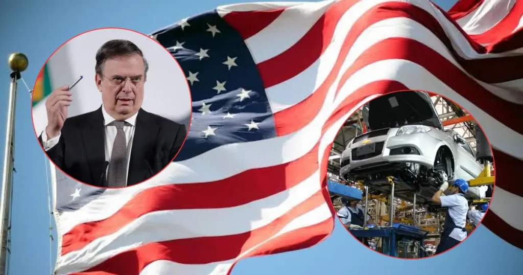 Ebrard busca reducir arancel de 25% a autos