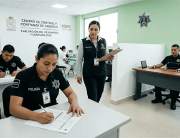 50% de cobertura en evaluaciones de control y confianza en fuerzas de seguridad de Tabasco: Gobierno