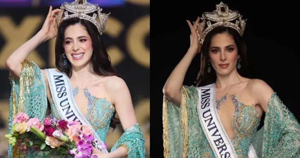 Fátima Bosch entrega la corona de Miss Universo México