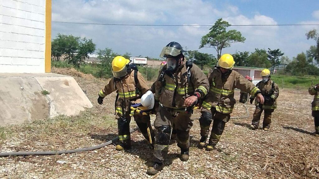Realizan simulacro de nivel IV por fuga de gas en Tabasco