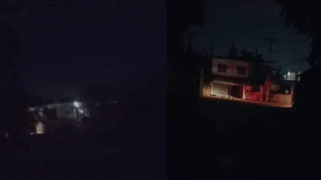 Sorprende mega apagón a Tabasco durante la noche del martes