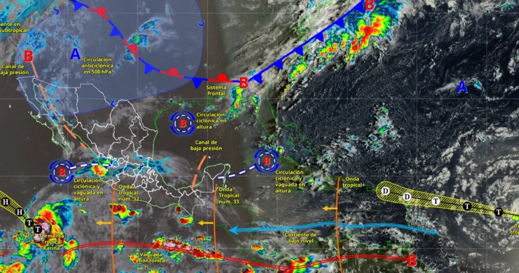 Monzón mexicano traerá lluvias intensas y calor