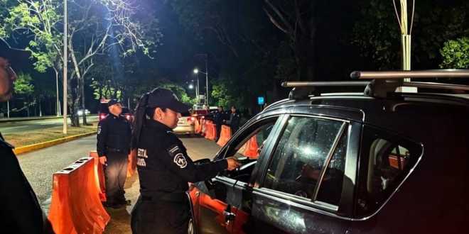 Refuerza PEC operativos de alcoholimetría en Villahermosa