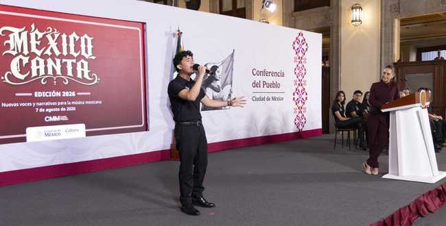 Sheinbaum destaca a México Canta como vía para la paz a través de la música