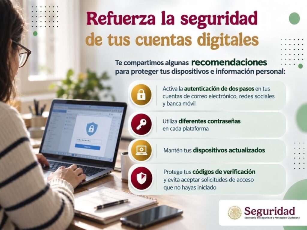 SSPC llama a activar la verificación en dos pasos para prevenir ciberdelitos